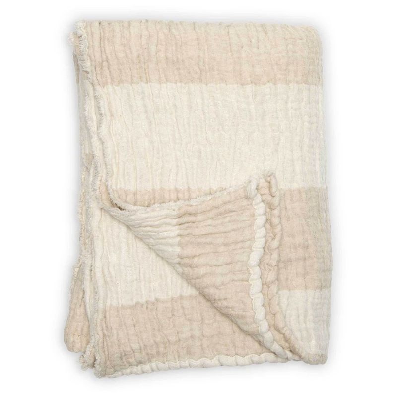 Linen Crinkle Throw