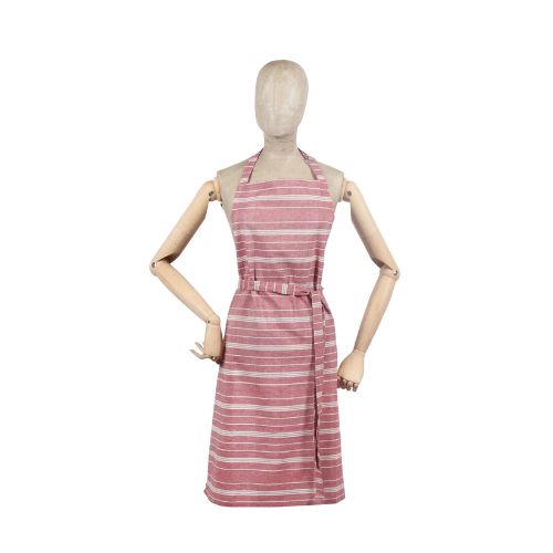 Striped Apron - Red