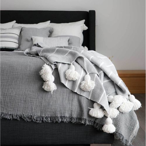 Crinkle Bed Cover - King