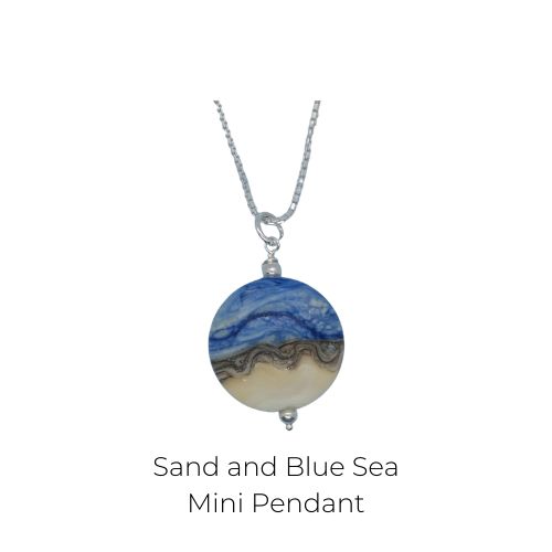 Mini Glass Pendant Necklace - Assorted