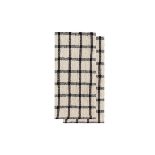 Double Weave Towel - Black