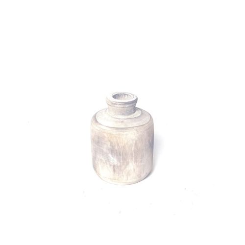 Light Wooden Bottle Vase