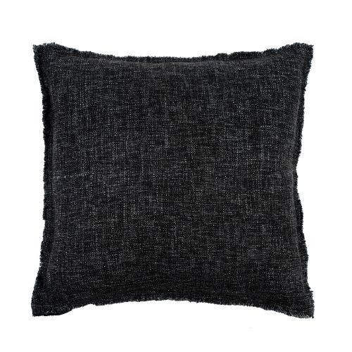 20X20 Selena Linen Pillow - Black