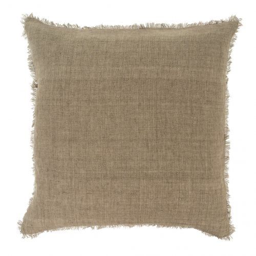 24X24 Lina Linen Pillow - Mink