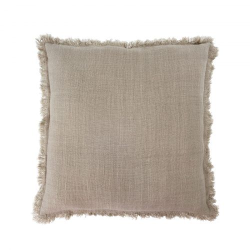 20X20 Frayed Edge Pillow - Grey