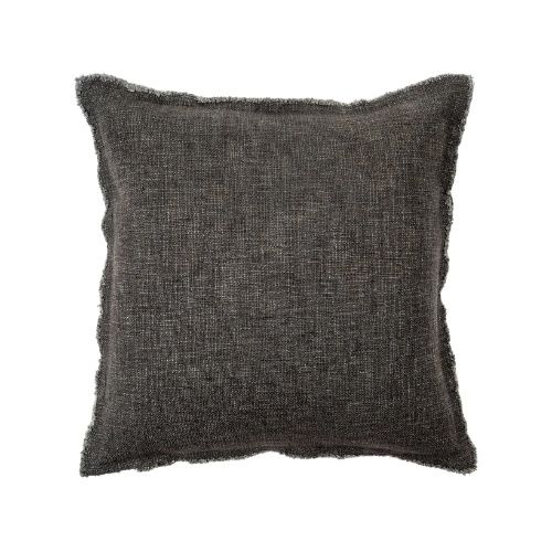 Selena Linen Pillow Dark Grey