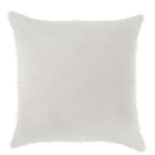 Lina Linen Pillow White 24"