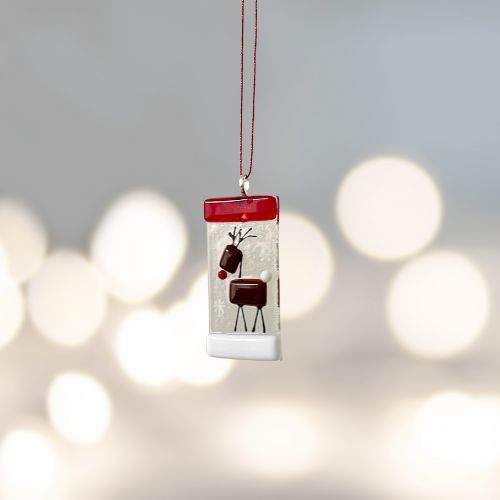 Handmade Ornament - Reindeer Panel
