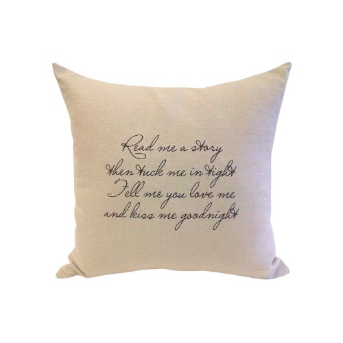 Linen Pillow "Read me a story"
