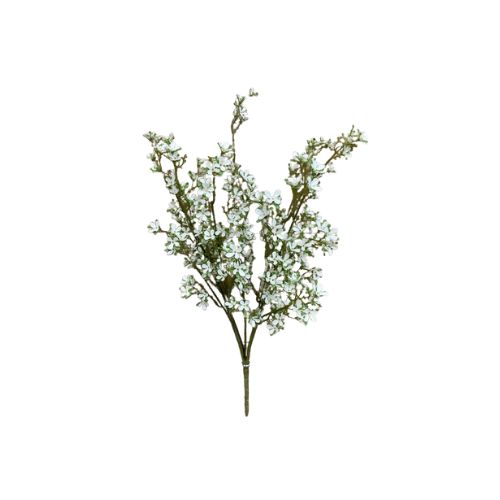 21.5" White Mini Flower Bush