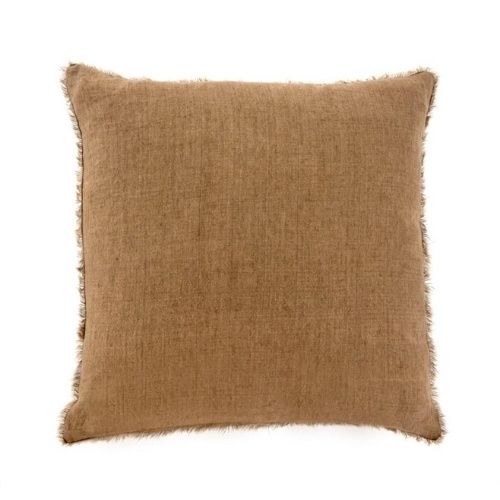 24X24 Lina Linen Pillow - Hazelnut