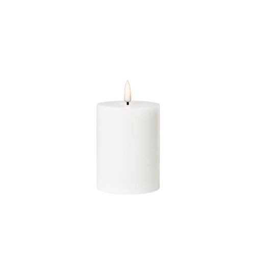 LED Pillar Candle - White, 3 x 4"