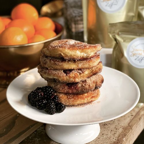 Crispy Doughnut Pancakes