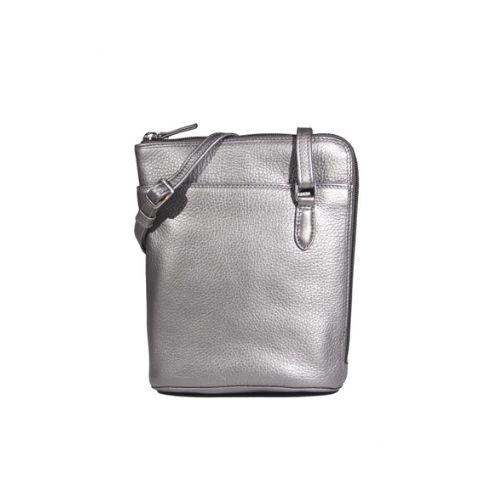 Zippered Crossbody - Silver