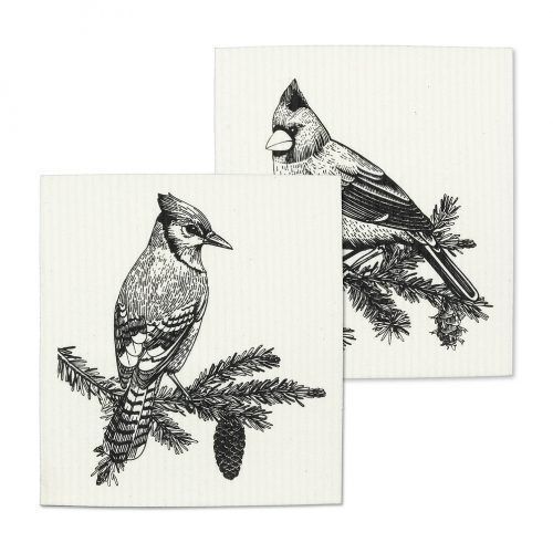 Winter Birds Dishcloths
