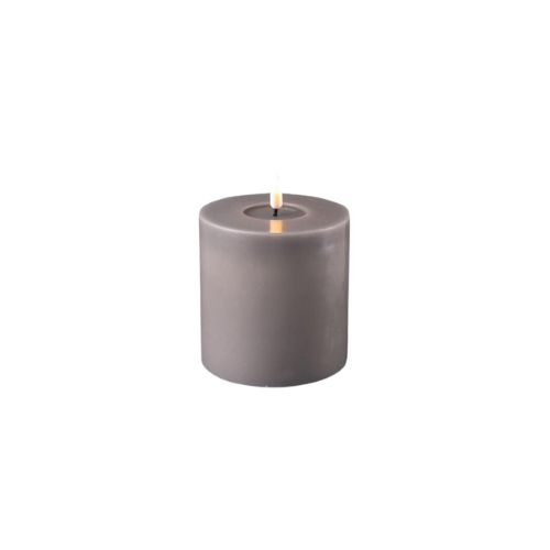Grey LED Candle - 4 x 4"