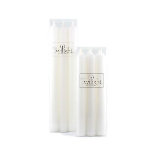 7" Candle - 6 Pack, Colour: White
