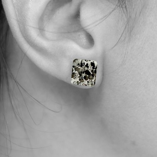 Earrings - Glass, Patterned