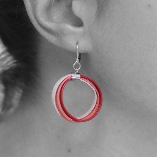 Earrings - Leather Ring