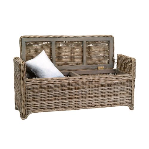 Wicker Storage Bench