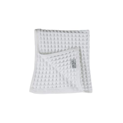 Waffle Face Towel, Colour: White