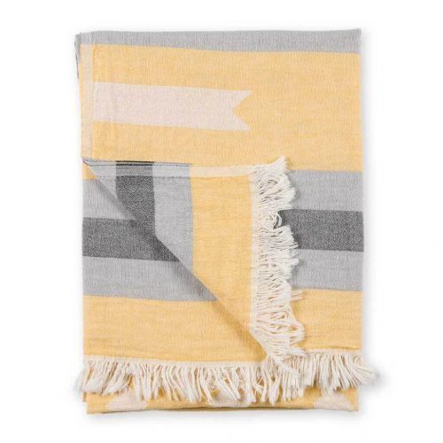 Ribbon Towel, Colour: Yellow