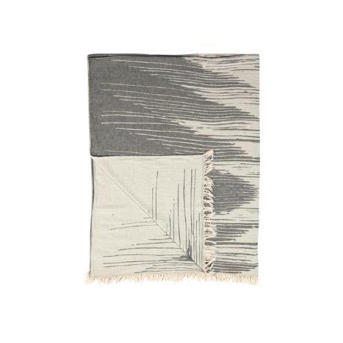 Sound Waves Throw - Grey