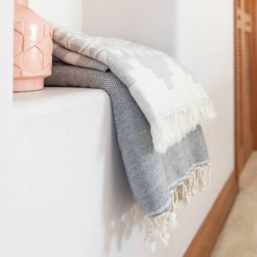 Staple Lambswool Throw - Cadet