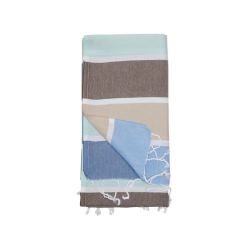 Thick Stripe Towel - Water