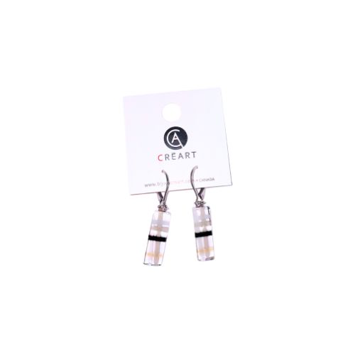 Earrings - Checkered, Hanging