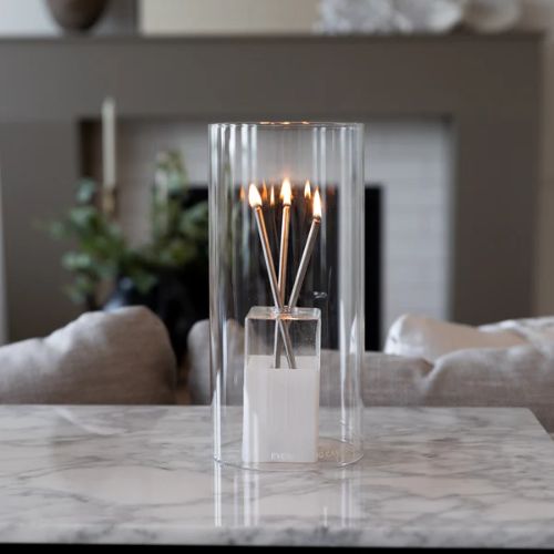 Hurricane Vase - Clear