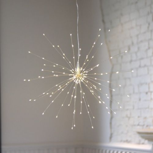 Hanging Starburst Light - Silver