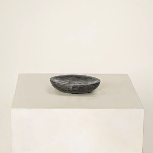 Marble Soap Dish - Black