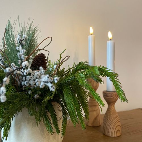 S/2 LED Taper Candle - 6"