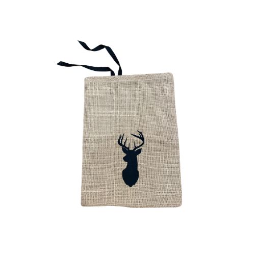 Jute Gift Bag, Style: Deer
