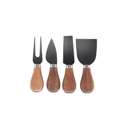S/4 Walnut Cheese Knives