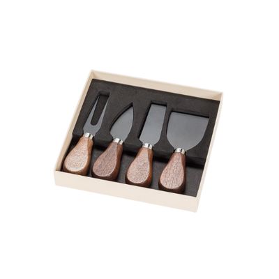 S/4 Walnut Cheese Knives