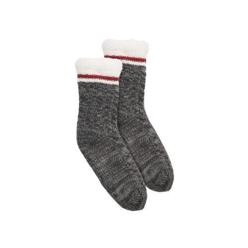 Cable Stripe Lounge Sock