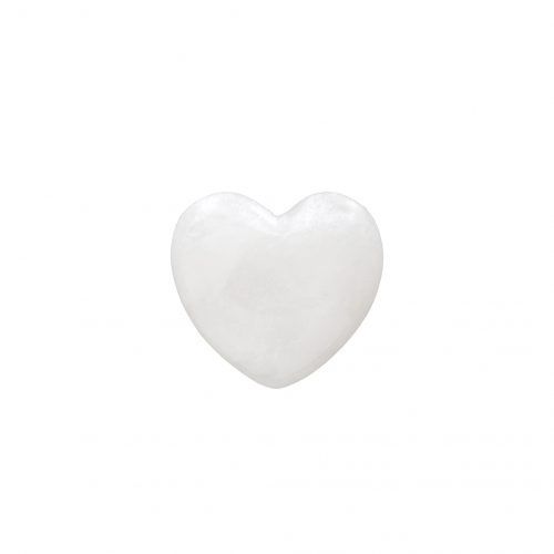 Small Alabaster Heart, Colour: White