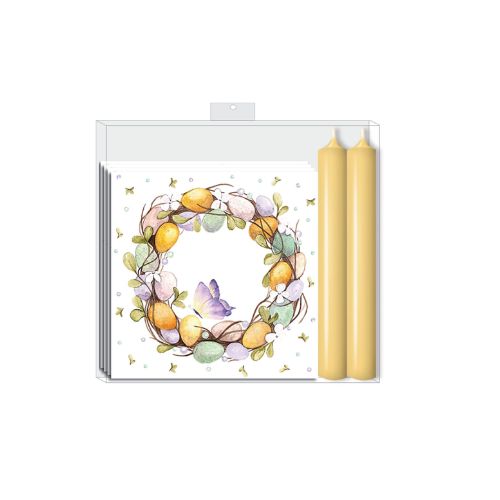 Napkin Candle Gift Set