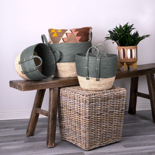Rattan Ottoman - Square
