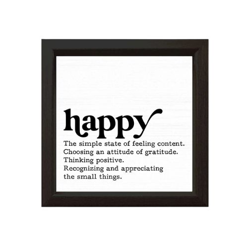 Wood Sign - Happy