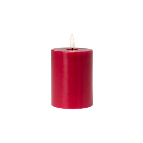 LED Candle - Red, 3 x 4"