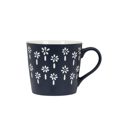 Navy Mug - Mini Flowers