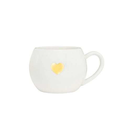 Ball Mug - Gold Heart