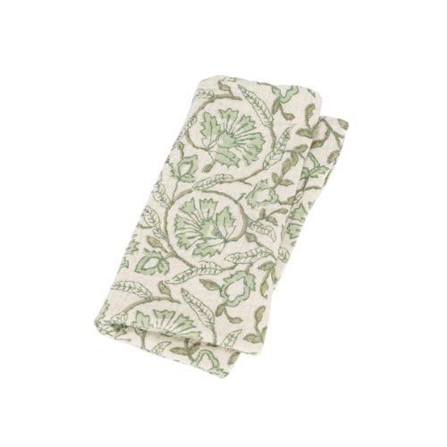 Floral Napkin - Green