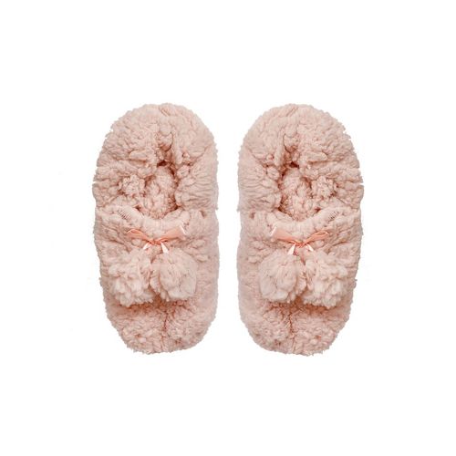 Sherpa Lounge Slippers - Blush
