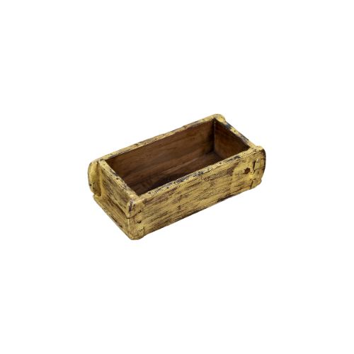 Wooden Brick Mold Tray - White Wash