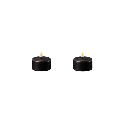 S/2 LED Tea Light - Black