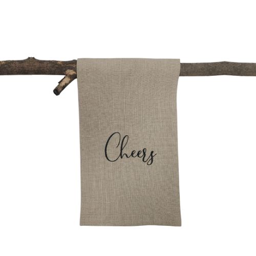 Linen Tea Towel, Occasion: Cheers